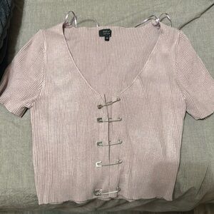 Pink crop top